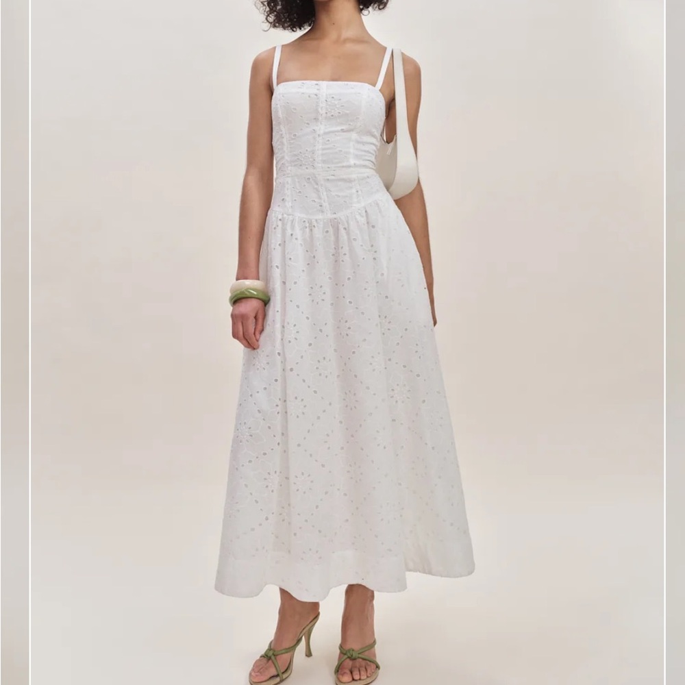 NWT REFORMATION Katarin Dress, White, size 2 - Picture 5 of 5